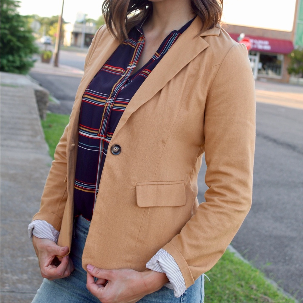 Brunch Chic Mustard Blazer